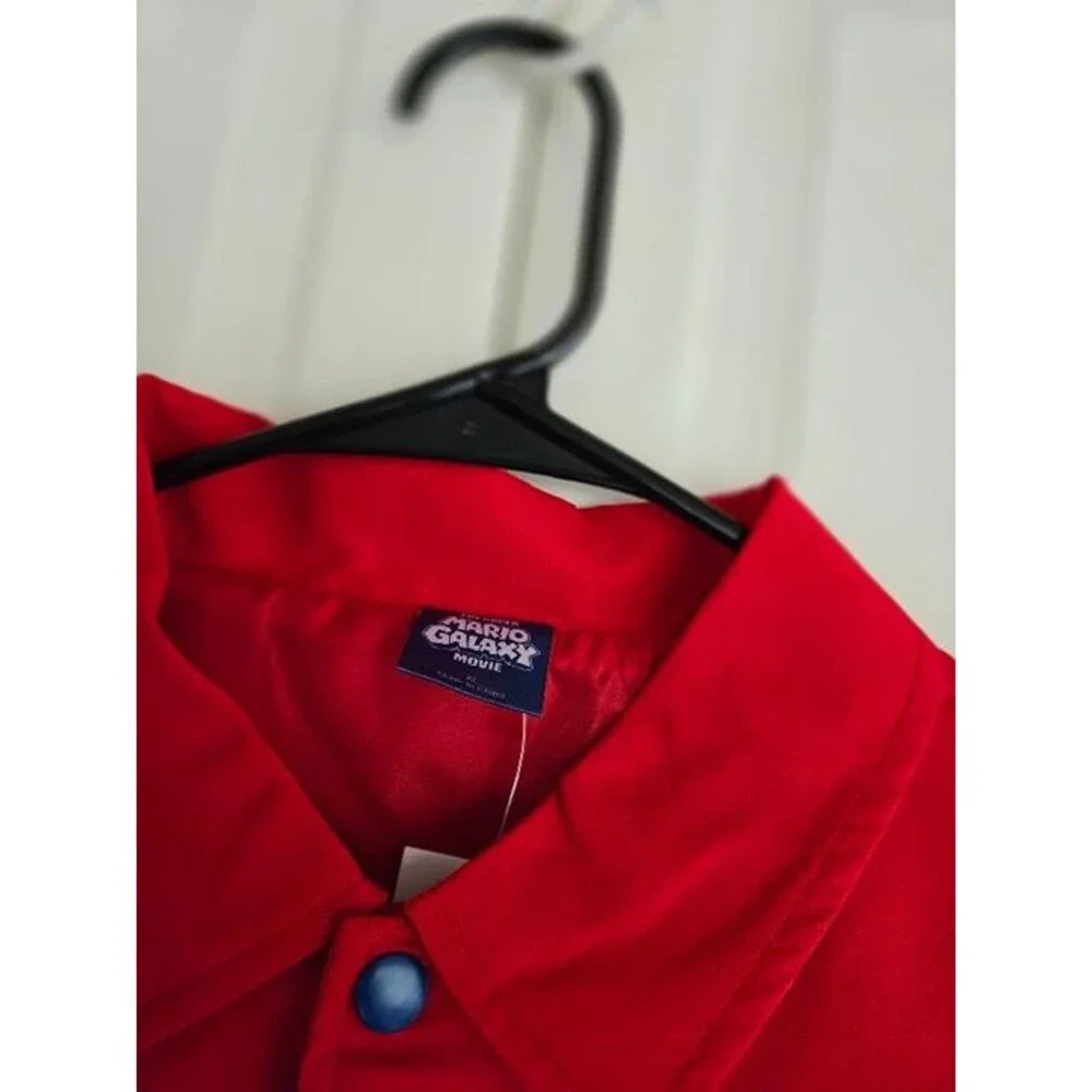 The Super Mario Galaxy Movie Red Jacket - Boys size XL (14) NEW